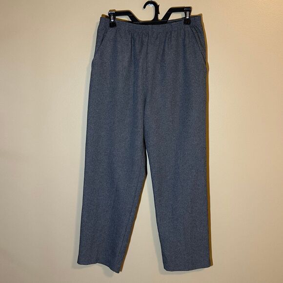 Blair Classic Polyester Pull-on Gray Slacks Pants 14PT (PETITE) - Picture 1 of 3